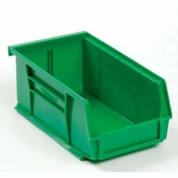 Quantum Storage Systems Hang & Stack Storage Bin, Plastic, Green, 24 PK QUS220GN